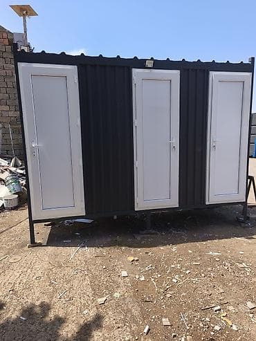 Metal karkaslı, sendviç tipli mobil sanitar blok (3 bölməli) 360 — 1