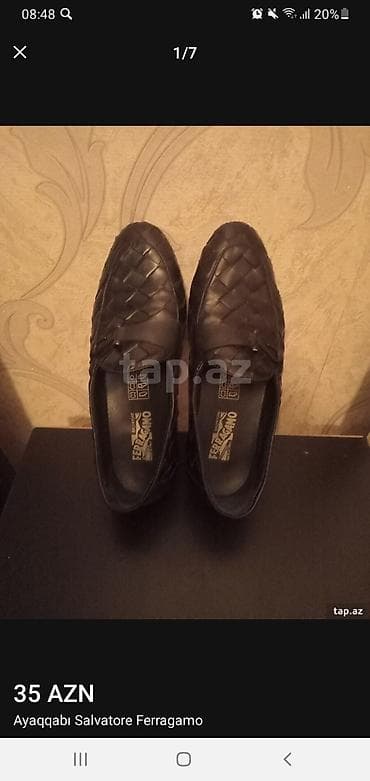 ayyaqqabı: Gencede satilir ici colu deri Salvatore Ferragamo üslubunda kişilər — 1