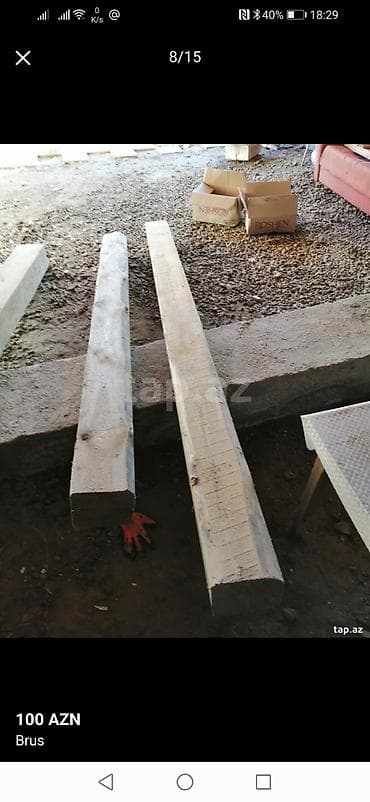 5 20 taxta qiymeti: Məhsul: Taxta bruslar Təsvir: - 3 ədəd kəsilmiş taxta brus - Dördkünc — 5