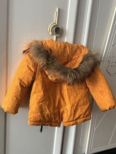 Пиджаки: Uşaq qış gödəkçəsi – narıncı rəng, kapüşonlu — 3