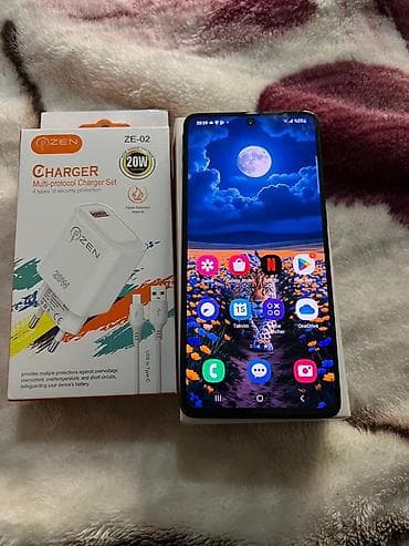 samsung galaxy not 10 plus: Samsung Galaxy A71 5G, 128 GB, rəng - Qara, Barmaq izi, Face ID — 4