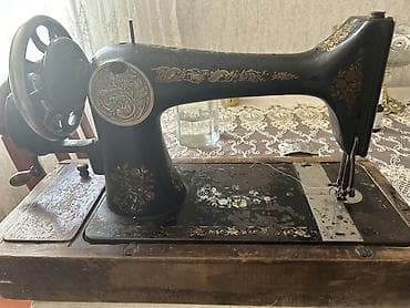 Antik mexaniki tikiş maşını Zinger - Klassik, əl ilə fırladılan