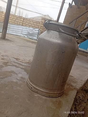 Şitillər: Alüminium süd bidonu - Material: qalın divarlı alüminium 40 litr — 1