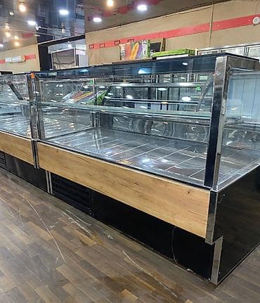 et masini: Şüşə vitrinli soyuducu tezgah - Paslanmayan polad korpus və möhkəm — 1