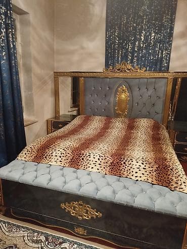 islenmis dehliz mebeli: İkinəfərlik çarpayı, 2 tumba — 1