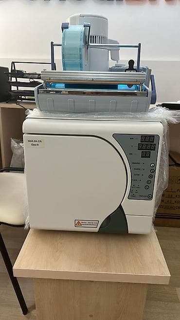 Avtoklav 23litrlik (yeni) distille aparati və paketləmə cihazı üsdündə