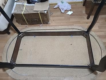 ag masa: Oval formalı masa - Material: üst hissə MDF/LDSP tipli taxta lövhə — 4