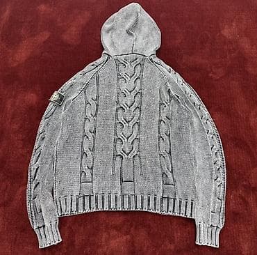 gun eynəyi: Stone Island Cable Knit Hoodie Grey M. - Rəng: boz/qarışıq melanj - — 2