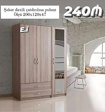 skaf kupe: 3 qapılı dolab Yep yeni 240 azn rəng seçimi var çatdırılma var — 1