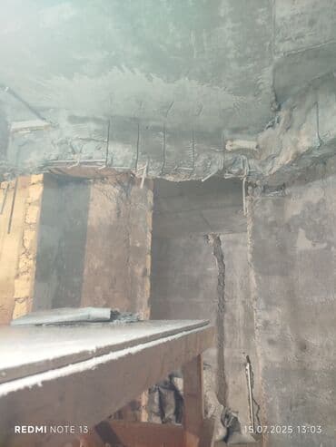 malyar işi: Səssiz tozsuz səliqəli kəsim. Beton katlavan monolit kubik — 21