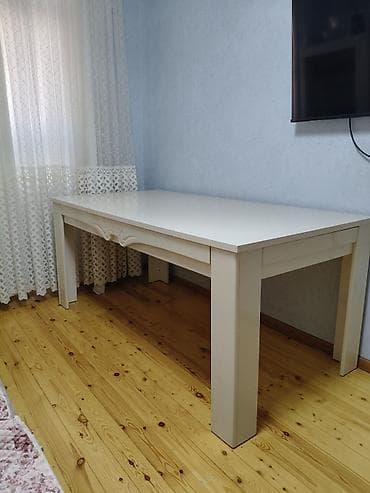 yemek termoslari: Qonaq masası, İşlənmiş, Açılmayan, MDF, Dördbucaq masa — 2