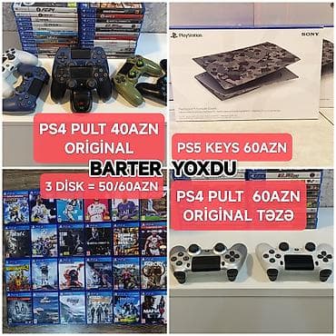 fifine am8: PS4/5 disk–1əd=20/25azn / 3əd=50/60azn Şəkildə olan disklərdi–başqa — 1