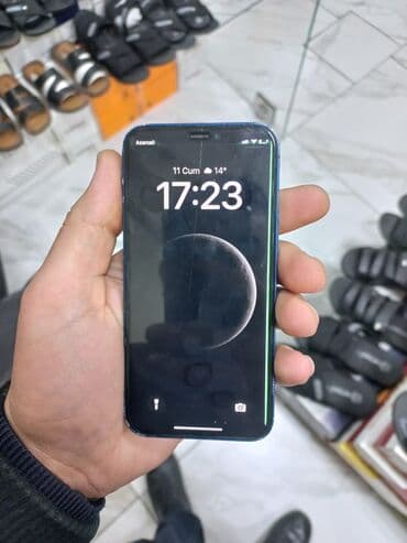 monitor ekran: IPhone 12 mini, 64 GB, Göy, Zəmanət, Simsiz şarj, Face ID — 6