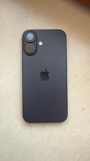 apple saatı: IPhone 16, 128 GB, Qara, Face ID — 1