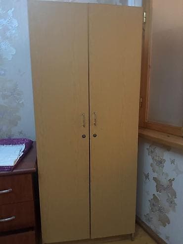2 qapılı, Digər rəng, Taxta, Açılan, Düz dolab — 1