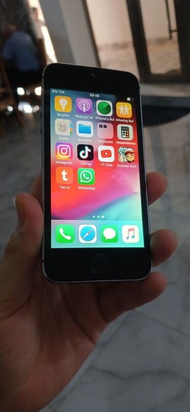 yamaha baku merkezi: IPhone 5s, 16 GB, Black Titanium, Barmaq izi — 1