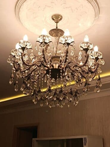 Şamdanlar: Çılçıraq, 10 və daha çox lampa, Metal — 2