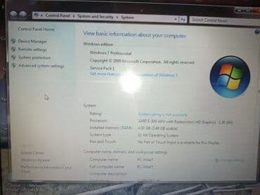 monitor ekran: İşlənmiş Toshiba, 15.6 ", AMD E, 512 GB — 4