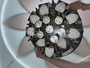 lustr: Çılçıraq, 10 və daha çox lampa, Metal — 2