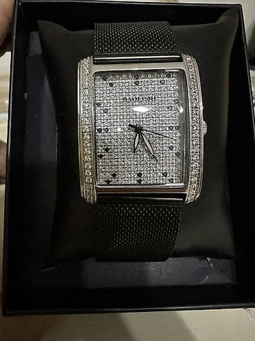 nigella mix nwork: - Gümüş saat Dördbucaq formalı korpusa malik, tam daşlarla (brilyant — 1