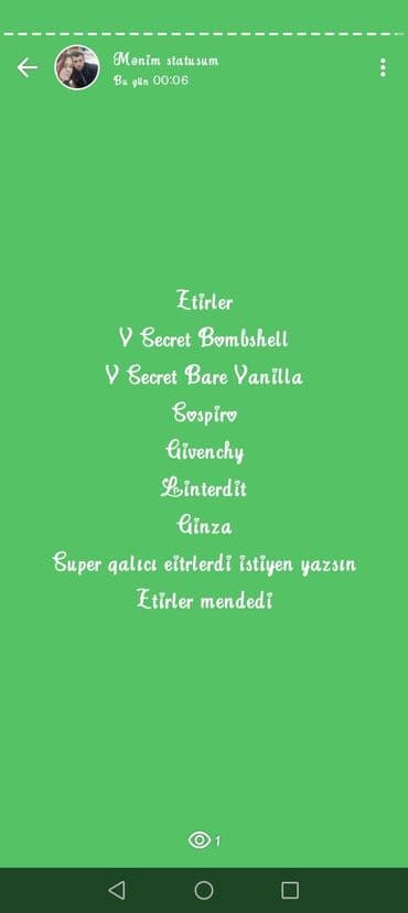 фатзорб оригинал и подделка как отличить: Məhsul: Qadın ətirləri – “V SECRET BOMBSHELL” (yaşıl şüşə) və “GINZA” — 17