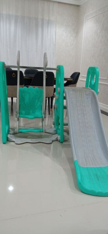 Digər uşaq mebeli: Uşaq oyun komplekti – yelləncək və sürüşkəndən ibarət 2‑in‑1 model. - — 3