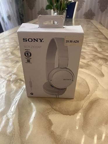 Qulaqcıqlar: Sony MDR-ZX110AP simli qulaqlıq – ağ rəng Xüsusiyyətlər: - 30 mm — 2