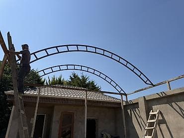 Metal karkaslı taxta/polikarbonat üçün yarıtağ tipli üstörtü (navest) — 2