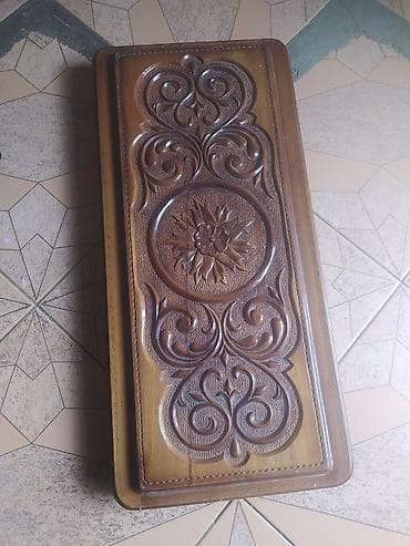Taxta nərd dəsti - Material: bərk ağacdan hazırlanıb, hamar
