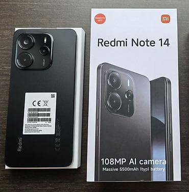 random pubg hesap: Redmi Note 14, 256 GB, rəng - Qara, Sənədlərlə — 1
