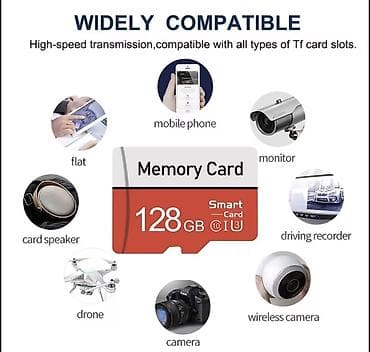 128 GB MicroSD Yaddaş Kartı – PRO PLUS - Yüksək sürətli ötürmə: Class