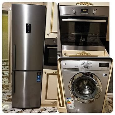 el oyunları: Electrolux məişət texnikası dəsti - Soyuducu – 300₼ - Rəng: inox - — 1