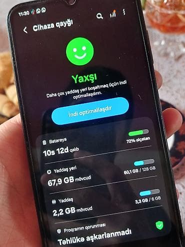 Samsung Galaxy A15, 128 GB, rəng - Bənövşəyi, İki sim kartlı