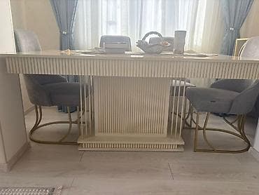 iso stul: Нераскладной, Прямоугольный стол, 6 стульев — 5