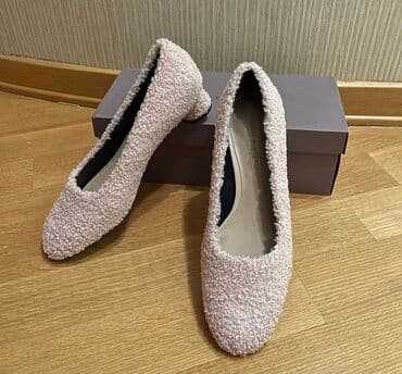 qiz usaqlari ucun ayaqqabilar: Tuflilər, Ölçü: 37, rəng - Pudra rəngi, Yeni — 1