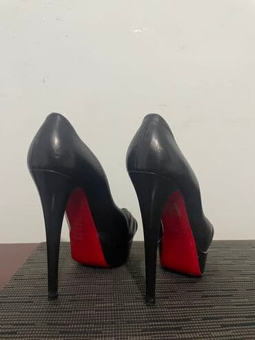 Туфли: Туфли, Размер: 39, цвет - Черный, Б/у — 5