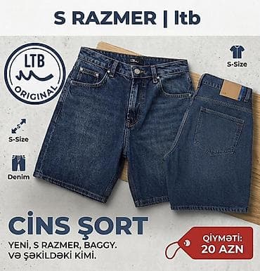 Şortlar: Şort, Ltb, S, rəng - Göy — 1