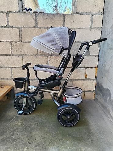 gence velosiped satisi: Uşaq üçtəkərli velosiped-kolaska, sükanla idarə olunan model — 1