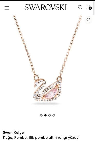 Swarovski “Swan” kolye - Brend: Swarovski - Dizayn: qu quşu silueti -