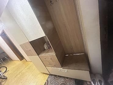balaca skaf: Dəhliz üçün modul şkaf-garderob - Material: laminat/LDSP, ağ-krem və — 3