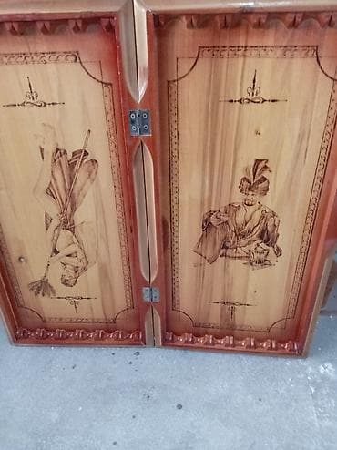 oyun cd: Taxta nərd taxtası – əl işidir - Material: təbii ağac (tam taxta) — 2