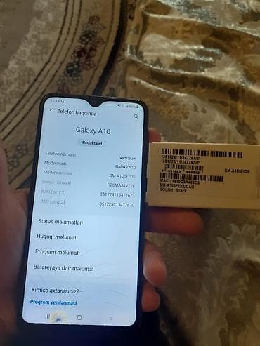 sim kredit: Samsung Galaxy A10, 32 GB, rəng - Qara, İki sim kartlı — 6