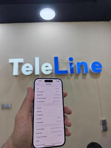 apple 5 s: IPhone 15, 128 GB, Göy, Zəmanət, Simsiz şarj, Face ID — 3