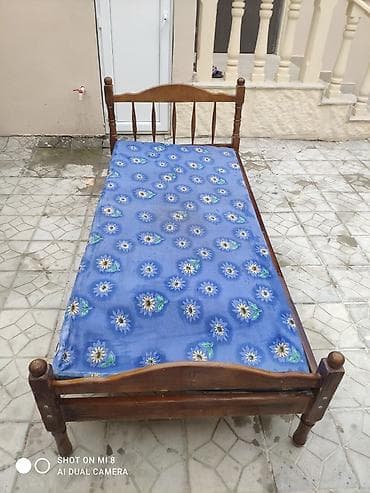 yataq taxti: Təknəfərlik çarpayı, Matras ilə, Siyirməsiz — 3