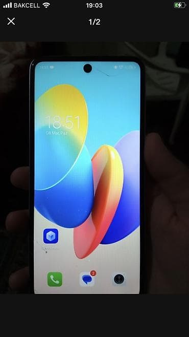 super crown ventilator: Tecno Spark Go 2024, 128 GB, rəng - Ağ, İki sim kartlı — 2