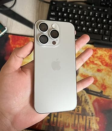 IPhone 15 Pro, 128 GB, Natural Titanium, Zəmanət, Simsiz şarj, Face ID lalafo.az -da IPhone 15 Pro, 128 GB, Natural Titanium, Zəmanət, Simsiz şarj, Face ID