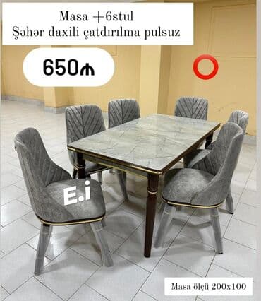 balaca stul: Qonaq otağı üçün, Yeni, 6 stul — 1