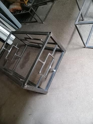 Для девочки и мальчика, Кровать, Без матраса, Без выдвижных ящиков, Железные