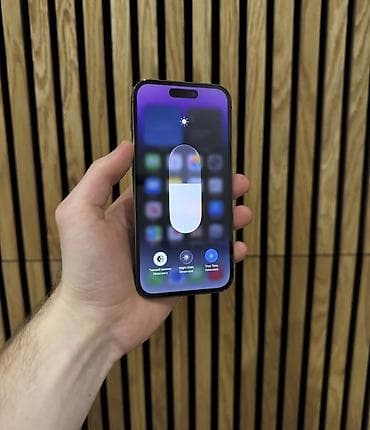 kreditle iphone: IPhone 14 Pro, 256 GB, Deep Purple, Zəmanət, Simsiz şarj, Face ID — 4