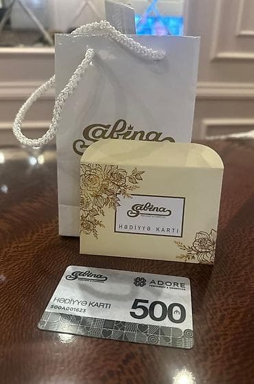 hediyyelik: Hədiyyə kartı Sabina Adore 31.12.2026 etibarlıdır Məhsul: Sabina — 2